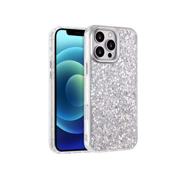 COVERME Coque STARDUST pour iPhone 16e et iPhone 17e (Argent)