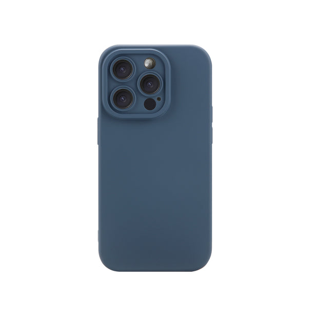 Coque Silicone pour iPhone 16e et iPhone 17e (Bleu Nuit)