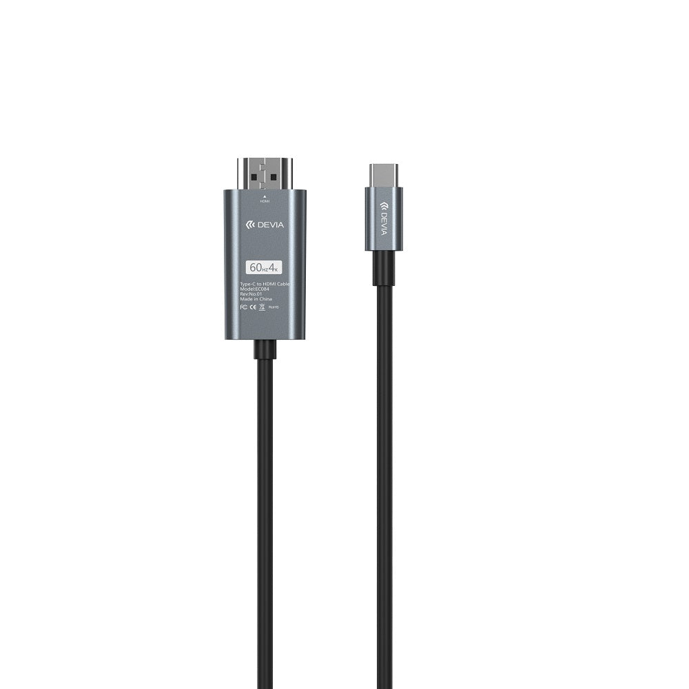 DEVIA Storm Câble USB-C vers HDMI 4K 2m (Noir)
