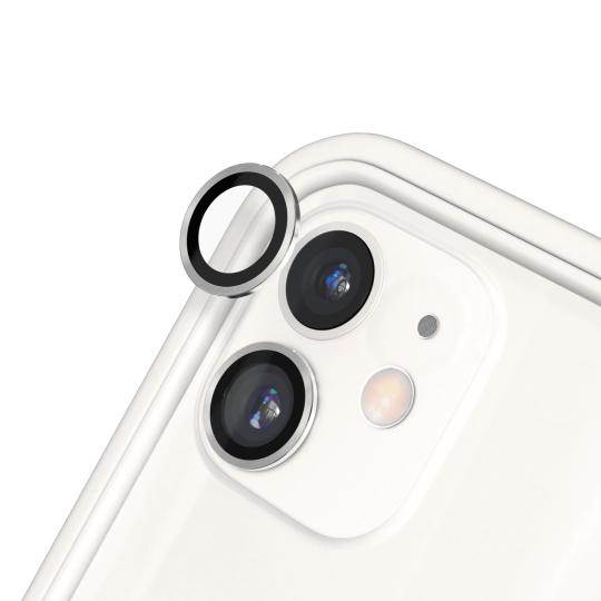 RHINOSHIELD Protection Camera pour iPhone 11, iPhone 12 et iPhone 12 mini (Argent)
