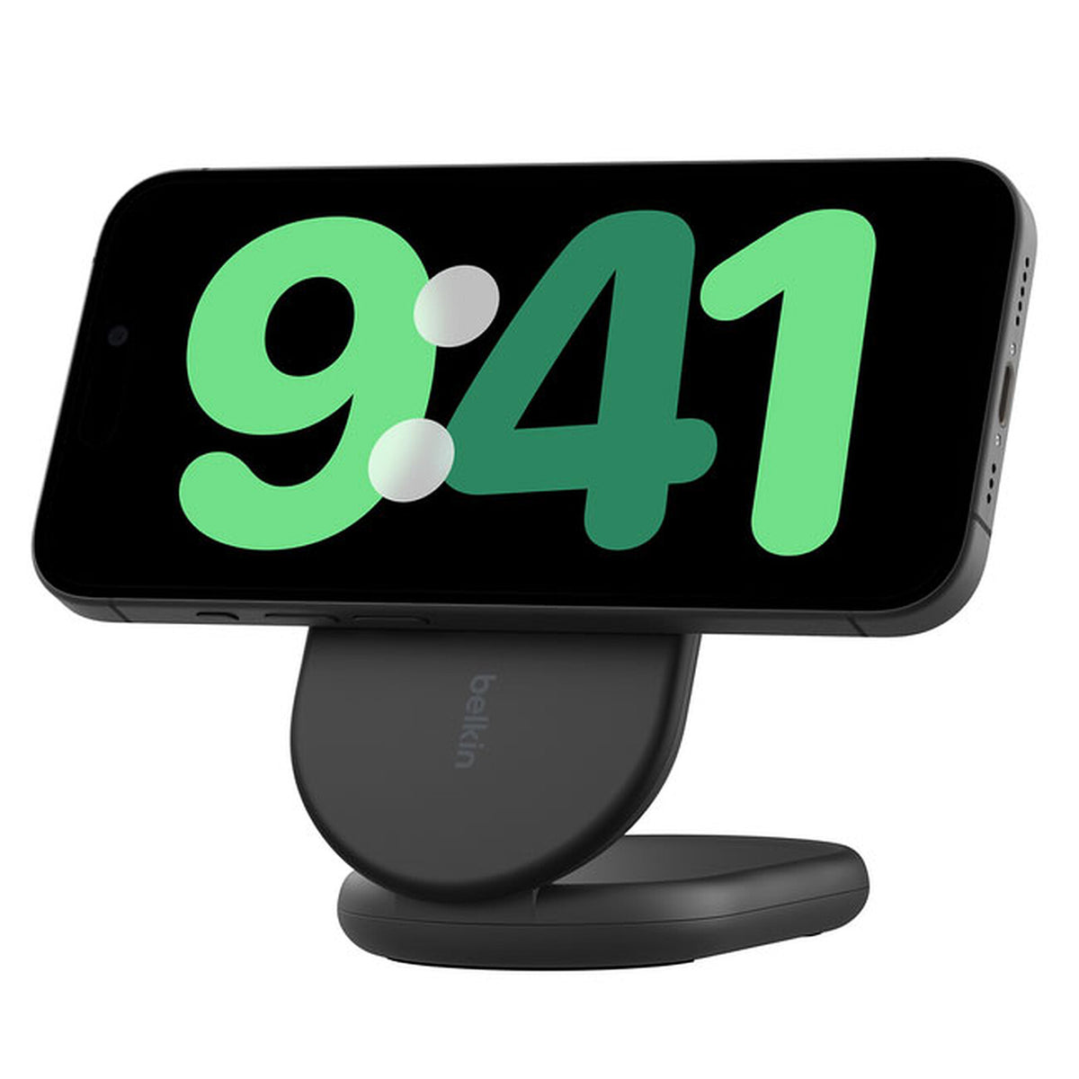BELKIN Support de recharge magnétique Qi2 (15W) (Noir) (sans adaptateur secteur)
