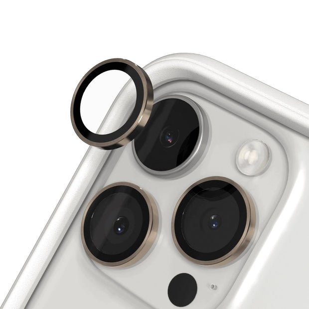 RHINOSHIELD Protection Caméra pour iPhone 16 Pro et iPhone 16 Pro Max (Or)
